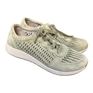 Dansko Charlie Suede Laser Cut Lace Up Sneakers Size 38